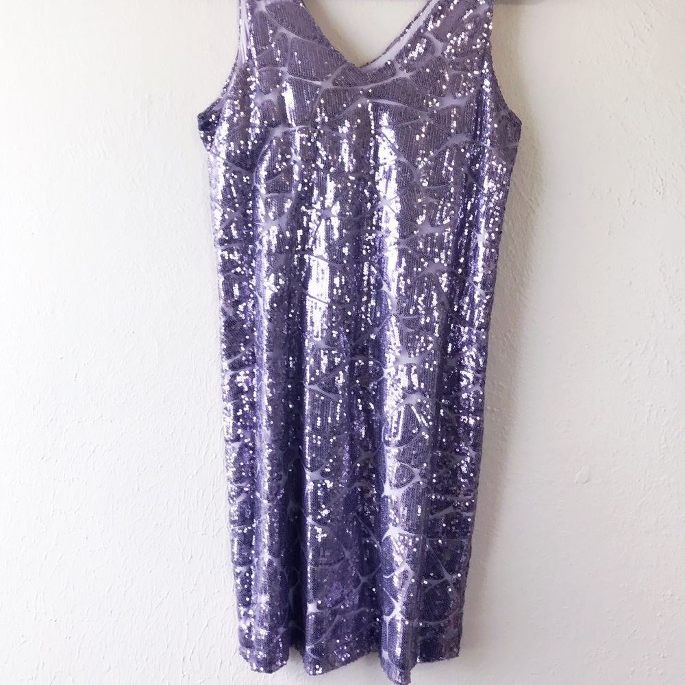 NWT Metallic Lilac Gianni Bini Cocktail Dress